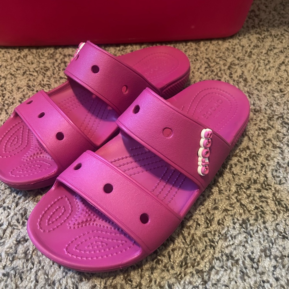 CROCS Kids' Purple Slide Sandals